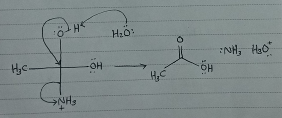 0+H H2O: NH3 H30t H₂ C OH OH