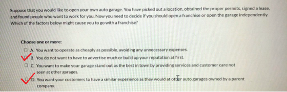 Suppose that you would like to open your own auto garage. You have picked out a location, obtained the proper permits, signed