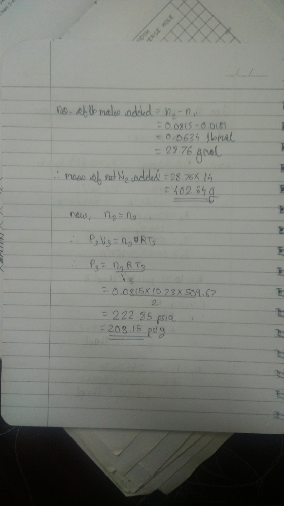 ERSE HOLE OTH no ab lo malos added 1₂-n. -0.0815 - 0 lei 20:0634 Ibral = 28.76 anal i mass of out Ne added = 28.76X 14 2 402.