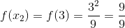 f(22) = f(3) = 9