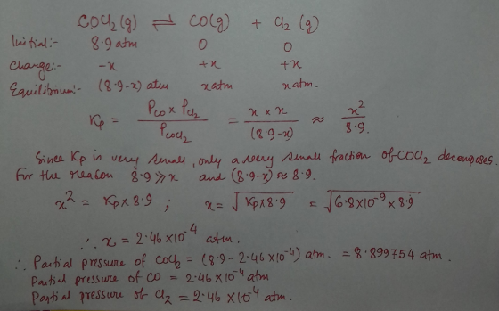 0 3-4 2. 2 .9 (29-2) 2.46×104 atm of (89-2, 46 ?(o-4) atm? ?8,899 754 atm .. . PaA hal pressure cog= Pathad press ure of Co4atm