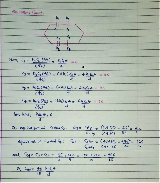 Equui valent Cauit C2. ere, Ci Ci) (ね) 6 C lets take, A c So, equivalent of n C G3E CiC3 (c)(22 2 GGt (4c)C&C) = 24とー 12c = equivalent of candat : 24- 5 15 15 15 d