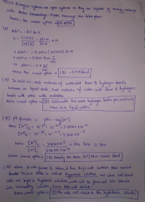 S) 10biological S aue Capable oe れein susuundings , matu exchange aloo take) face ence mol mol Hence the cened ophon udogen bonds bands wrth other watu moleules Hence comed ophon Sadwotau hos more hgogen Lon pes mdlecule than doe oud water Nw [m]1= IO-P-10-74-3.qglo 3x10-8 Now [H+12-31622x lo-S-744 , 3090心800 Hence correar ophon i ) when Io mM tuese tden, it hoo hih seult content than neom [ht1, 3.qe ic9 시0-8 levels. Such a舒hhy alled 유 pe hnic Solubon and when and blood uo) shan