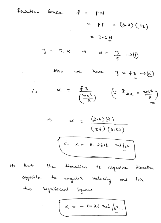friction fonce f= N (es) (0.3a) orpste