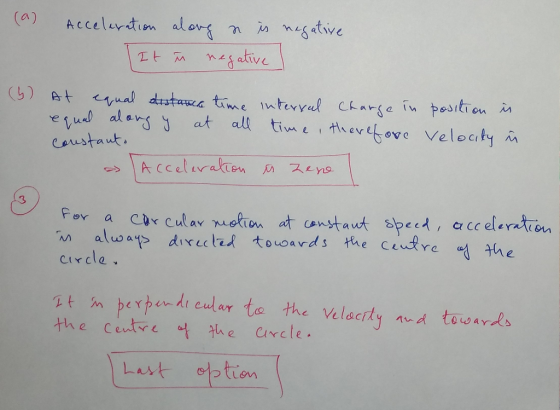 (a) Accelurim lntwe 파찌 nea ative caustaut 3 n a YLC circle teti eulor to the velocity ad taards Lest 어stion
