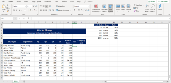 File Insert Draw Page Layout Formulas Data Review View Help Search Share Comments = = = 20 General A 12 D IX A - ab Wrap Text