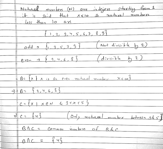 numbers Natural it is said less than (N) are that Xclo integers starting from 1 natural numbers so lo are {1,2, 3,4,5,6,7,8,9