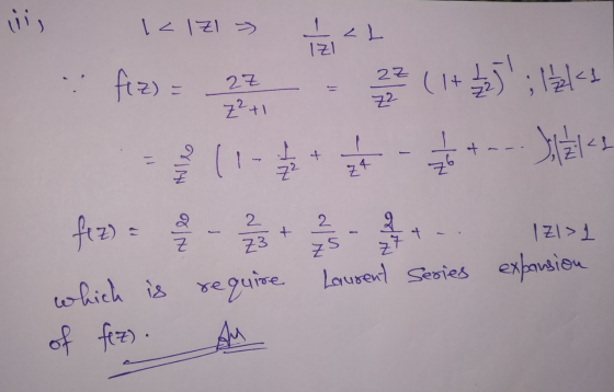 시리 1 리 <신 f2 2군 그래 2근 간 1 해 1회 (- - 4 (42) : 월 - 를 + 을 - which is require Laurent Series expansion 아 fZ). 2. 리>보 건 An