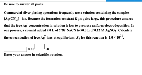 Commercial silver plating operations frequently us