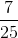 \frac{7}{25}