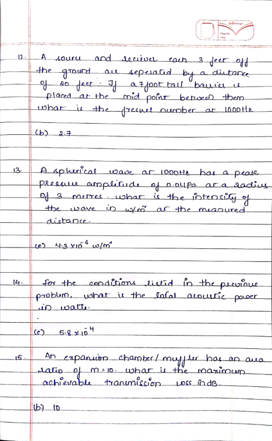 12A the Tound placecd at the mid pofnr betoe-em 13 As teave. dietance poeer in uoatt 15