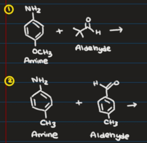 X → Aldehyde OCHE Amine reij koop CH3 Amine CH3 Aldenyde