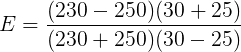 (230 - 250)(30 + 25) (2304 250)(30-25)
