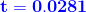 t=0,0281