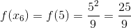 25 f(16) = f(5) = 9