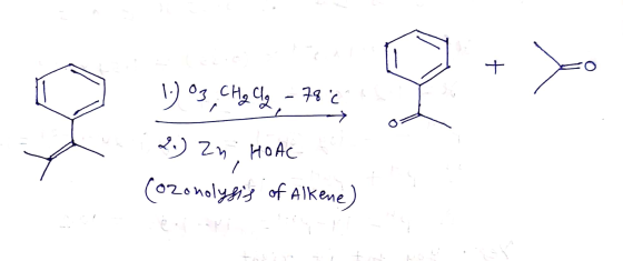 T 1) 1 - 73 2 D2n, HoAC (ozonolysis of Alkene)
