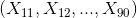 \left ( X_{11},X_{12},...,X_{90} \right )