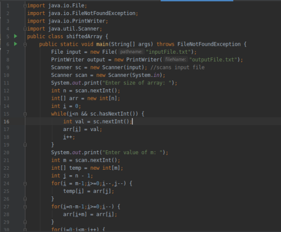 import java.io.File; import java.io.FileNotFoundException; import java.io.PrintWriter; import java.util.Scanner; public class