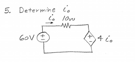 5. Determihe co 4 Co 6OV
