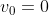 v_{0}=0