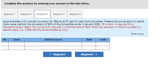 Complete this question by entering your answers in the tabs below. Required 1 Required 2 Required 3 Required 4 Required 5 Ass