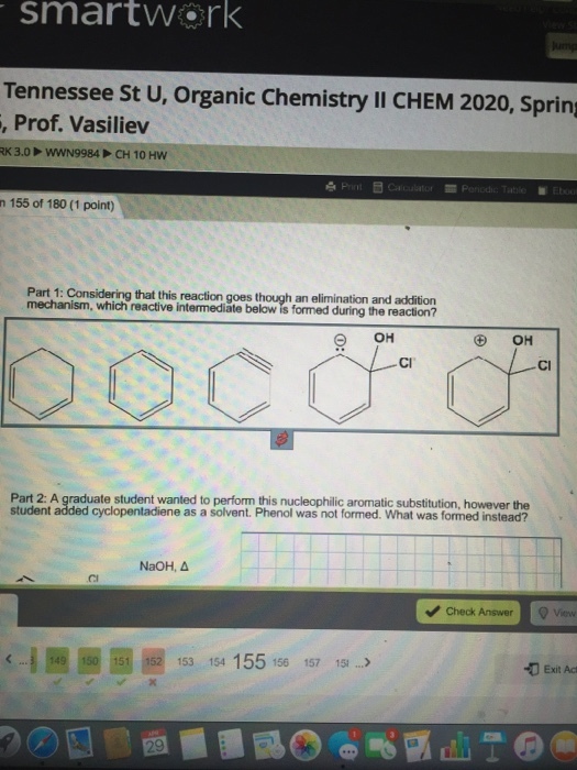 Two part question based on the nucleophilic aromat
