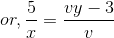 5 vy - 3 or,