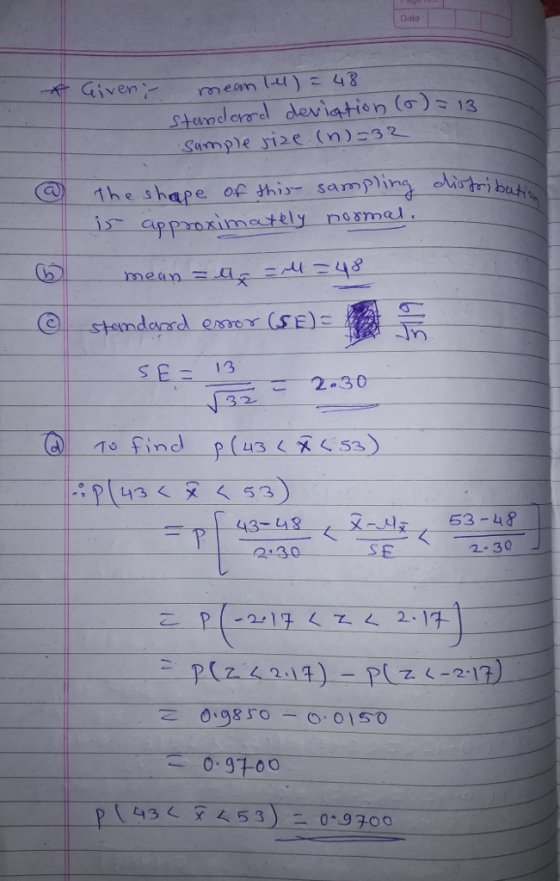 Date standard deviation (o) 13 Sample-J12e (n)232. e of this- samp); pximtel mel -厉 SBT13 32 2.30 SE 2-30 乙く一2-1 09850150 0.97-00 ( 43く冞く53 ) 二0-9700