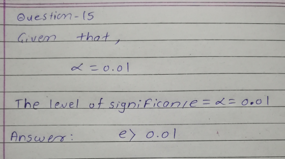 uestion-(5 he level of significonleEEOOl nsw