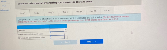 Book Complete this question by entering your answers in the tabs below. Print References Reg SA Reg 4 Reg 3 Req5B Reg SC Reg