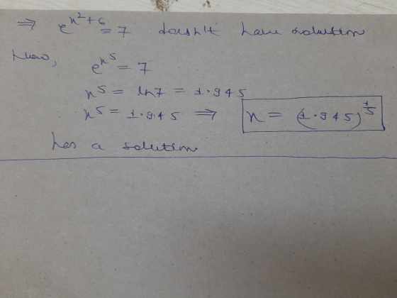 = n²+ 6 e daught have solution ehs how, 7 ns- en7 = d.g45 is= 1.9.45 7 hes solutam +M n 6-945.)