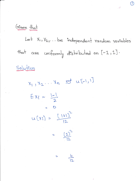 Given that Let X, be independent vandom vavtables Solution 12 20 12