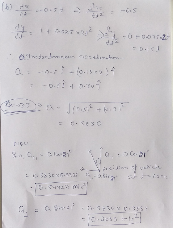(16) do -0.53 = -o:S hogy 1 + 0.025 *332 sdy - 0 +0.07524 = 0.1st : Grestantaneous acceleration - a = – 0.5 ] + (0.15x2) Î –