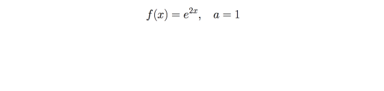 f(x) = €20, a=1