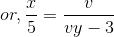 5 vy - 3