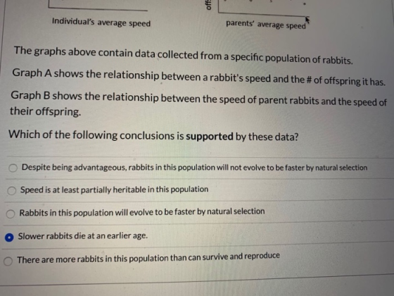 off: Individuals average speed parents average speed The graphs above contain data collected from a specific population of