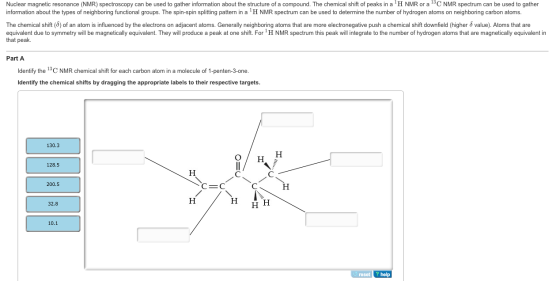 1) Nuclear magnetic resonance (NMR) spectros