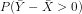 P(\bar{Y}-\bar{X}>0)