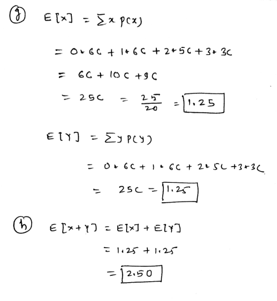 ☺ Elx] = Ex pcx) X = 0+66 +1466 +2456+3+ 30 = 66 + 10 C +90 325€ = 2 +1.25 ETY] - Ey Pey) DeretnSo2+29olto900 = = [scill=352