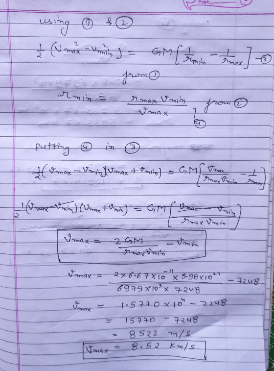 Page using ļ (v mox unito ) - GM { Fun in France] -3 ed from rmin r max & min Vmax from 7 G putting in Dmax - Dominumax to mi