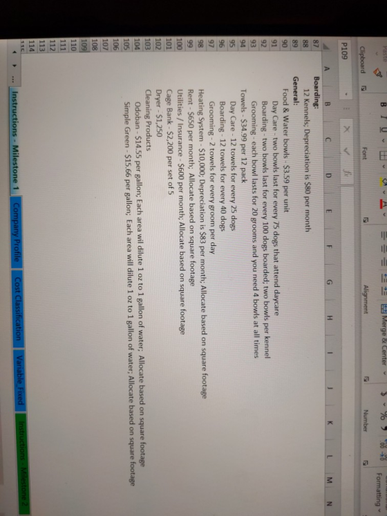 Paste BIU = Merge & Center $ % Formatting Clipboard Font Alignment Number P109 A N . XV B C D E F G H I J K L M Boarding: 12