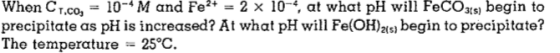 When C_r.co_3 = 10^-4 M and Fe^2+ = 2 times 10^-4,