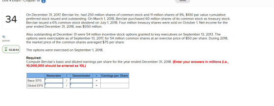 Urill 4 Exarti - Chapter 19 34 On December 31, 2017, Berclair Inc. had 250 million shares of common stock and 11 million shar
