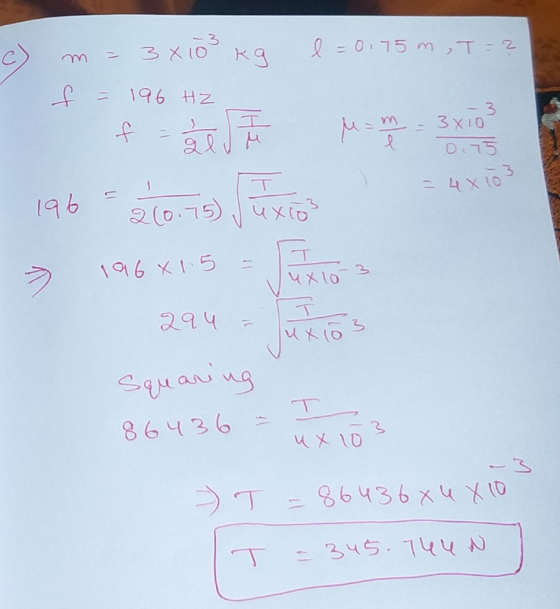 c) 0 - 0.75 m ,т-2 m = 3x to°ка с = 196 Hz З XI 0 его изклон 05 — их о? 196 = 2 (о. 15), чx to 5 16 15 16 ХО ачча ихо 5 Squar
