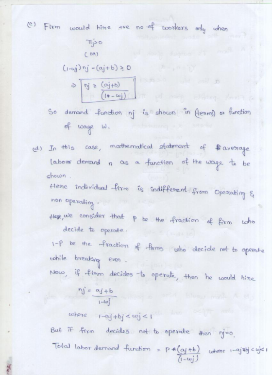 Fm oould hine tve no LooakorS TILS n) 1-L3 l+ So derrand function nj is shouon in ame) on function of W, cd) In this case, ma