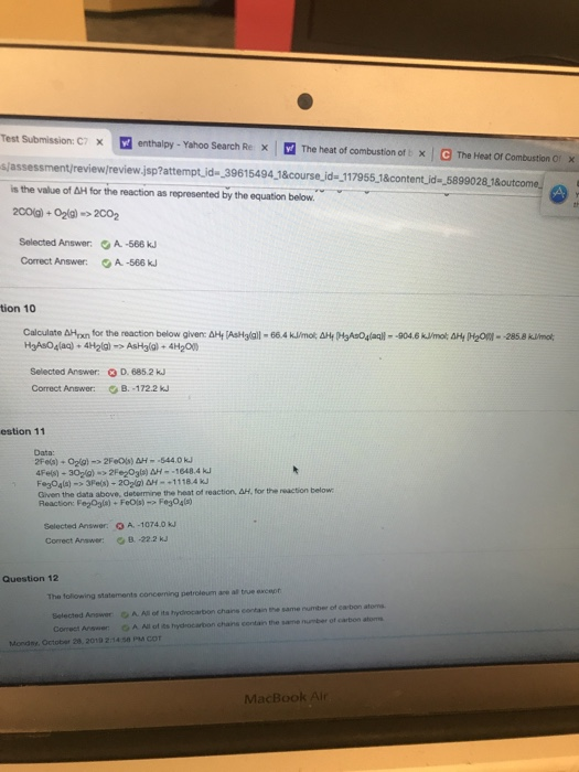 Submission C X enthalpy - Yahoo Search Re w The heat of combustion of X C The Heat Of Combustion assessment/review/review.jsp