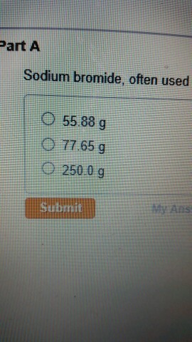Sodium Bromide, often used to kill algae i