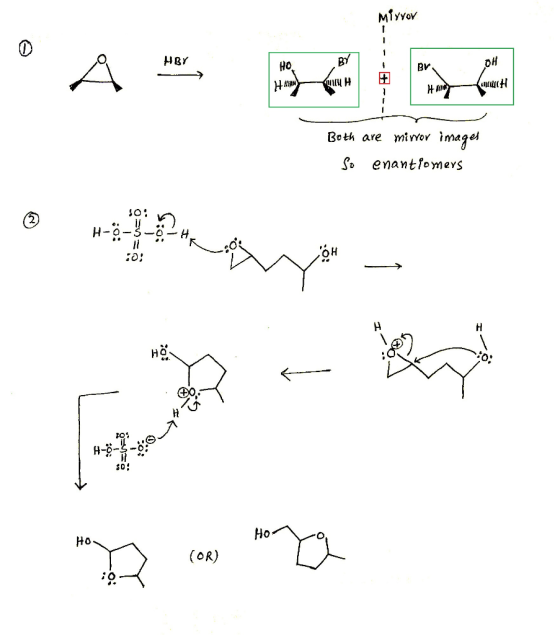 Miyvor HBY 해 HH Both are mirver images So enantiomers ņu 2 0% - H-0-3 HO many comma (OR)