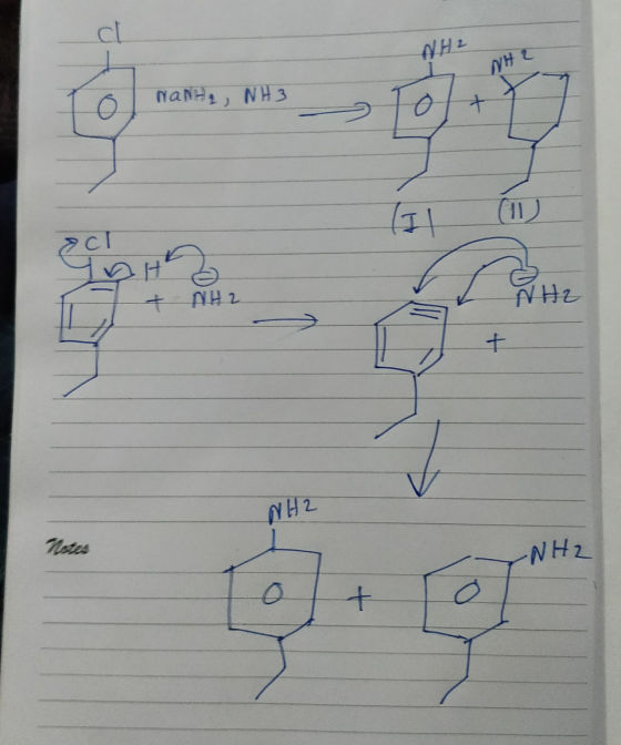 ci NH2 VH o NaNH, NH3 + (Il 11 УСІ HOH + NH2 NH2 + NH2 Notes -NH2 +