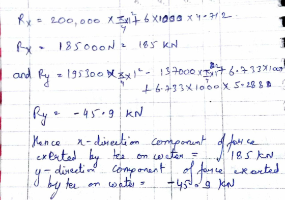 Rx= 200, oo0 スズxt6XIOga x Y-2- 185000 N 6.32Xia 13o00 195300X - and +6.33x1o00X S.28 8 kN - 459 an ce -divetion Cempount4 fot